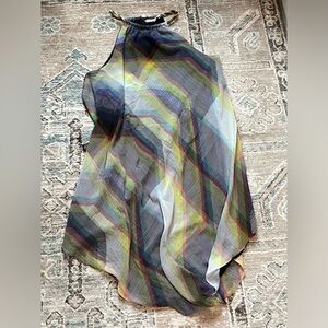 Colorful women’s dress. Loose and flowy.